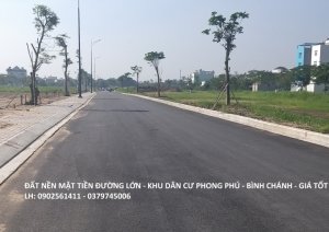 Đất nền sổ đỏ bán giá tốt tại Phong Phú, Bình Chánh 48tr/m2. 0902561411